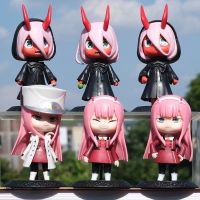 หุ่นอะนิเมะ DARLING In The FRANXX 10CM,โมเดลของเล่นเครื่องประดับตุ๊กตาน่ารักทำจาก PVC Q Ver สำหรับเด็กแรกเกิด