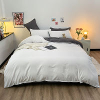 Bonenjoy 1pc Duvet Cover Satin Polyester Double Quilt Cover Two-color White QueenKing Size Colcha De Cama Casal (No Pillowcase)