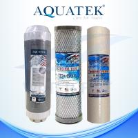 ชุดไส้กรองน้ำดื่ม 3 ขั้นตอน AQUATEK ไส้กรองหยาบ DOT (PP) 5 MICRON 10 นิ้ว /  CTO Carbon Filter 10 นิ้ว ID500 , ID800 หรือ ID1050/ Resin Softener ขนาด 10 นิ้ว