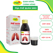 Siro PQA Phế Quản HỘP 125ml Có công dụng bổ phổi, ích phế, hỗ trợ giảm ho