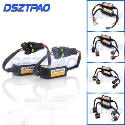 2pcs H4 H7 H8 H11 9005 HB3 9006 HB4 LED Bulb Decoder Resistor 50w Canbus Error Canceller Wire Harness Adapter for Car Headlight Bulbs  LEDs  HIDs