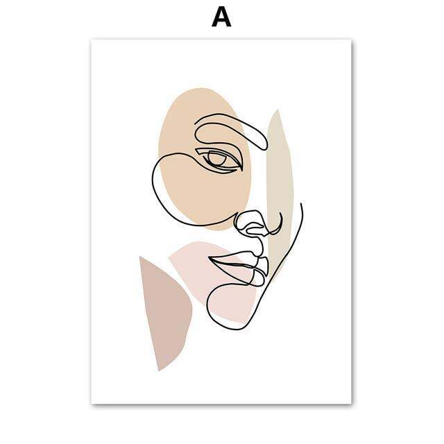 hand-in-hand-butterfly-print-minimalism-wall-art-canvas-painting-home-decor-abstract-lines-female-face-couple-kiss-poster