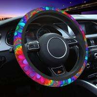 【CW】 Steering Covers 15 Inch Colorful Car Anti  Accessories Wrap