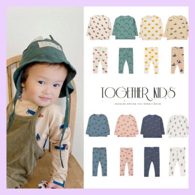 [COD] 2022 Autumn/Winter Household Clothing Set Boys and Cotton Long-sleeved Leggings [Spot]