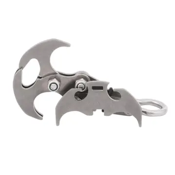Ready Stock】Stainless Steel Survival Folding Grappling Hook Outdoor  Climbing Claw Tool