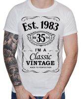 MenS 35Th Birthday T-Shirt 1983 Vintage Man Thirty Fifth 35 Years Gift 2019 Newest Letter Print Short Sleeve Men T Shirt