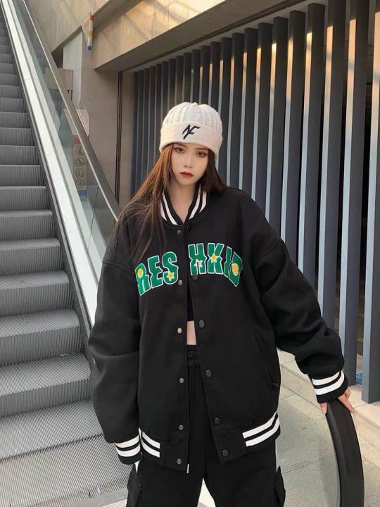 Áo khoác dù bomber cặp đôi Ulzzang: \