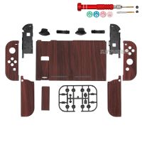 New Wooden Grain Housing Case For Nintendo Switch Joycon DIY Replacement Shell Case With Botton Full Set For Switch Accessories