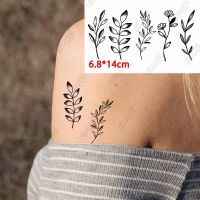 CW TemporarySticker for WomenBodyTatoo Sticker LeafBuddha Beads Peacock Tatto WaterproofGift