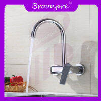 Broonpre ติดผนังก๊อกน้ำหมุนอ่างล้างผักก๊อกน้ำน้ำร้อนเย็นผสมไม้ถูพื้นสำหรับสระน้ำก๊อกน้ำอ่างล้างมือก๊อกน้ำTorneiraคู่