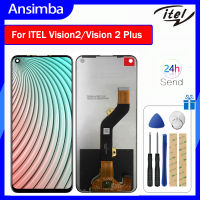 Ansimba จอ LCD แบบดั้งเดิมสำหรับ ITEL Vision 2 /Vision 2 Plus หน้าจอดิจิตอลสัมผัสหน้าจอ LCD แทนการประกอบสำหรับการแสดงผลบนหน้าจอ ITEL Vision 2 2 2 Plus