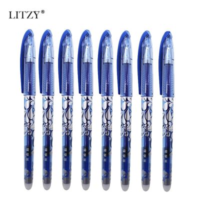 8Pcs/Set 0.5mm Washable Handle Erasable Pen Magical Writing Gel Pen Neutral Pens for School Supplies Stationery Gifts