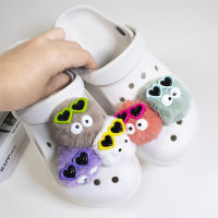 1ชิ้น Pom Pom (14สี) Sepatu Kancing น่ารัก Crocz Charm Deco Jibbitz Crocz รองเท้า Diy เสน่ห์รองเท้าผ้าใบสำหรับ Crocs