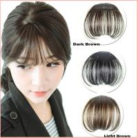 UREAN หน้าเนียนปัง สำหรับผู้หญิง จัดแต่งทรงผม ต่อผม บางมองไม่เห็น Fringe Hairpieces สังเคราะห์ ผมปลอม แอร์แบงส์