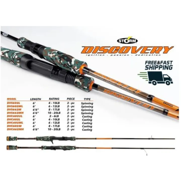 storm discovery baitcasting rod