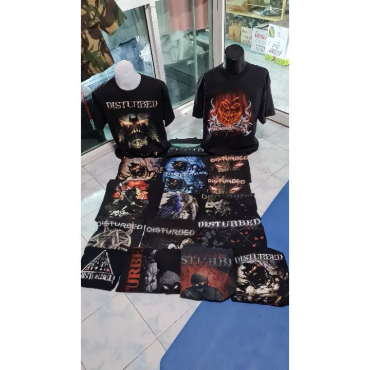 เสื้อวง-เสื้อวินเทจ-disturbed-เสื้องานแท้-ทุกตัว-มือ1-และ-มือ2