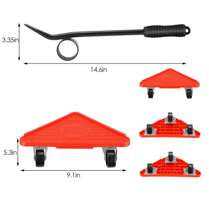 ตัวยกเฟอร์นิเจอร์เคลื่อนย้าย-slider-5ชิ้นล้อเลื่อนเฟอร์นิเจอร์ชุดเครื่องมือเฟอร์นิเจอร์หนักขนส่ง-lifter-ชุดเครื่องมือระบบยกโหลดสูงสุดได้ถึง300กก