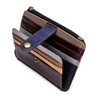 Mens &amp; Womens Cowhide Wallet Bank Card ID Sets 11 Card Slot Card Holder Purse