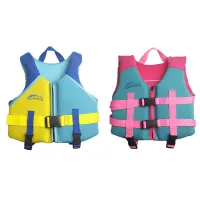 2023 New Neoprene Life Jacket Children Swimming Life Vest Water Sports Beginner Swimming Training Baby Buoyancy Safety Vest  Life Jackets