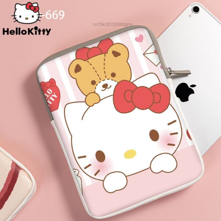 sanrio-hello-kitty-แล็ปท็อปและแท็บเล็ตลายการ์ตูนน่ารักกระเป๋าด้านใน-ipad-7-9-10-2-9-8ขนาด11นิ้วกระเป๋าซองสำหรับ-macbook-ipad-pro-2021