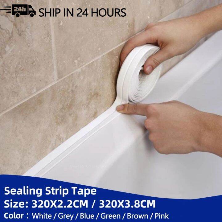 Bathroom Kitchen Shower Sink Bath Sealing Strip Tape Caulk Strip Self ...