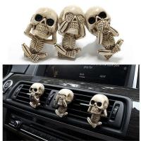 【cw】Skull Head Aromatpy Ornaments Car Air Freshener Auto Perfume Diffuser Air Vent Clip Parfum Flavoring Fragrances Deodorant Ca 【hot】