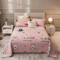 Soft Warm Bed Cover Bedspread for Summer Winter Velvet Throw Blanket Quilted Cartoon Comforter Bedding Thin Quilt All Season Use