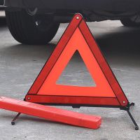 Tripod warning sign for car triangle reflective folding car dangerous breakdown car accident stop sign luminous