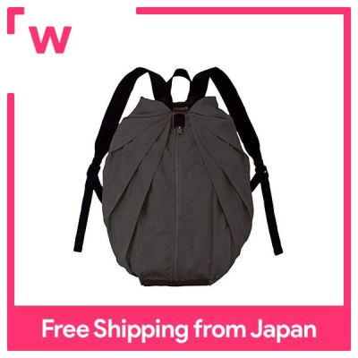 MARNA Shupatto Rucksack Black Eco Bag ที่สามารถพับเก็บได้ในครั้งเดียว S436BK