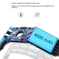 1 Piece Head Strap with 8000Mah Battery for Oculus Quest 2 Extend Playtime Adjustable Elite Strap VR Replacement Parts (White)