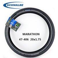 【ready】Schwalbe MARATHON PLUS 20X1.75ยางจักรยาน47-406ลวดเหล็กยางจักรยานสำหรับ Croeched ประเภทขอบเพียงสีดำสะท้อนชิ้นส่วนขี่จักรยาน