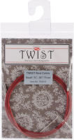 ChiaoGoo 7530-S Twist Small Lace Interchangeable Cables, 30-Inch, Red