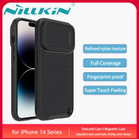 Nillkin เคส เคสโทรศัพท์ Apple iPhone 14 Pro Max Plus Case Textured S MagSafe Back Cover with Upgraded Slide Camera Lens Protection