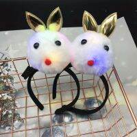 10pcs LED Light Luminous Cute Rabbit Glow Headband Flashing Bunny Hair Band Hoop Toy Party Cosplay Wedding Birthday Ramadan