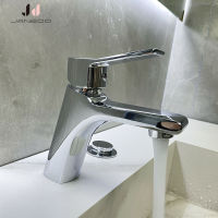 JANEDO Sink Mixer in the Bathroom Chrome ss Washbasin Tap Modern Tap Square Design Basin Faucet