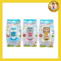 ATTOON จุกนมดูดเล่นพร้อมสายคล้อง Pacifier with holder (สีฟ้า)