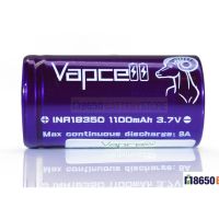 แบตเตอรี่ ถ่านชาร์จ Vacell 18350 9A 1100 mAh Battery แพค 1 ก้อน ( ราคาต่อ 1 ก้อน)