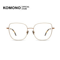 KOMONO Liv Pearl Rose Gold กรอบแว่นตาทรง oversized สีขาว