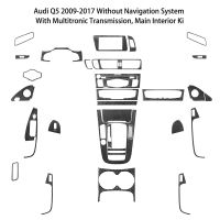 Adesivo Protettivo In Fibra Di Carbonio Nero Copertura Per La Decorazione Dinteroni Auto Per Audi Q5 2009-2017 Senza Accessori Per Lo Styling Di Naviging Azione