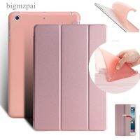 {RUBBIE Shell} สำหรับเคสครอบคลุมนุ่ม TPU สมาร์ทบางเฉียบหนัง PU รุ่นใหม่ iPad 9.7 2018 6th สำหรับ iphone iPad 2017 Casing Tablet 5/A1822