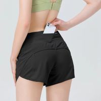 Lulu Women Yoga Shorts Back Zipper Pockeks Sports Shorts Running Short Exercise Workout training Shorts