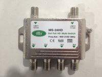 มัลติสวิตซ์  Multi Switch dBy MS-24HD Multi Switch 2x4 ใช้กับเครื่องรับสัญญาณ Receiver ได้ 4 เครื่อง