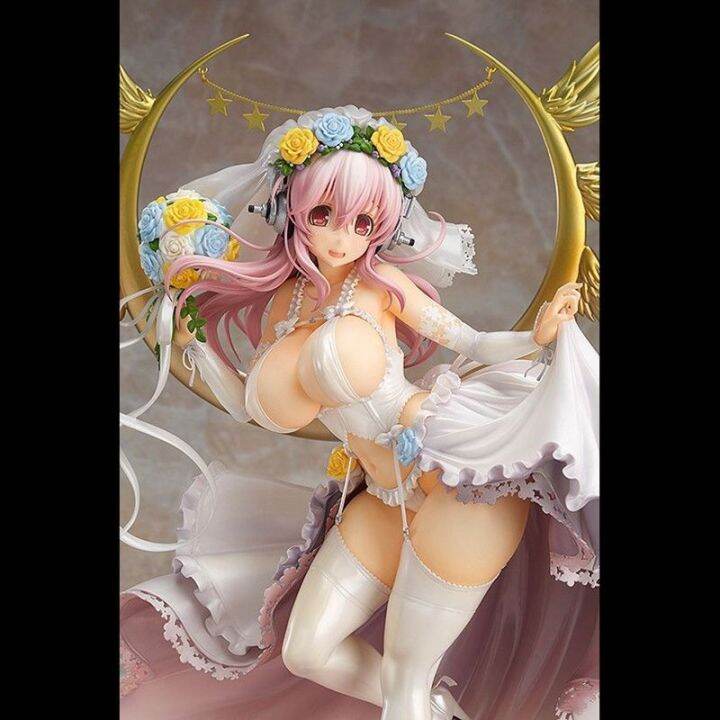 anime-super-sonico-ชุดแต่งงาน-super-sonico-33ซม-undress-ขนาดใหญ่รูปแอคชั่น-pvc-ของเล่นพร้อมกล่องและฐานตุ๊กตาสะสมของขวัญวันเกิด