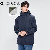 Giordano เสื้อแจ็คเก็ตแขนยาวผู้ชาย เสื้อคลุมแขนยาวผช มีฮู้ด ลุคสตรีท Free Shipping 01072678