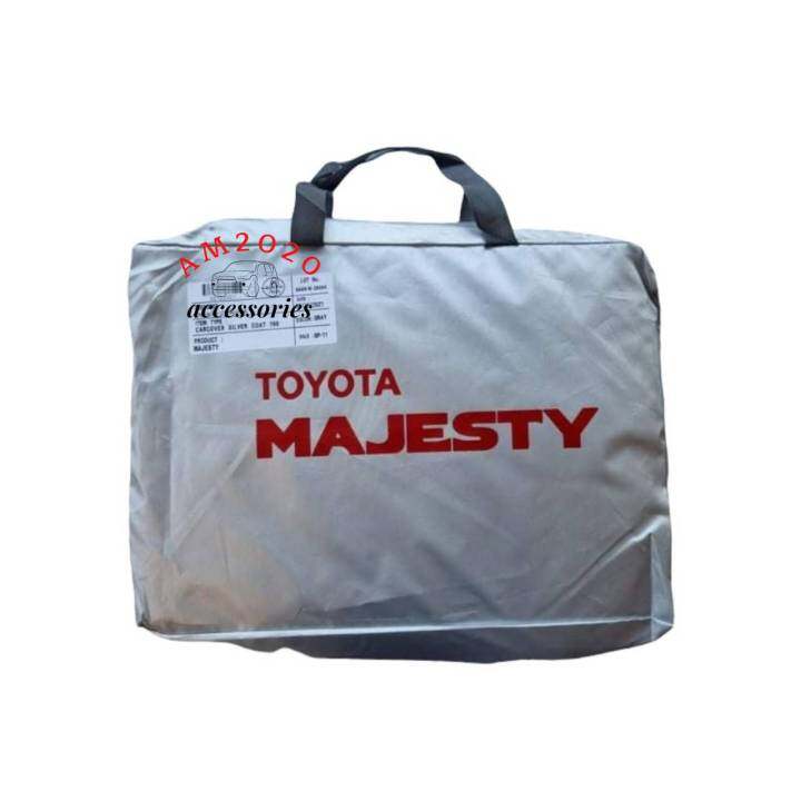 ผ้าคลุมรถตู้-majesty-ผ้าคลุมรถยนต์-toyota-majesty-เนื้าผ้าซิลเวอร์โค๊ด-ความหนา190c