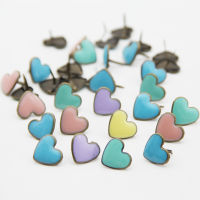 20pcs16mm ผสมโลหะ Lovely Heart ds สำหรับ Scrapbooking Embellishment DIY Photo Album Decor งานแต่งงาน Craft Fastener ทำ Gift