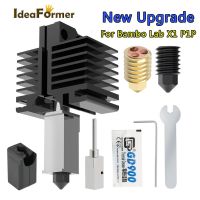 ▨❧✐ Hotend Kit For Bambu Lab X1 Carbon X1-Carbon Combo P1P 3D Printer 500C Upgraded Plated Copper Heater Block Hardened Steel Nozzle