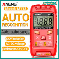 ANENG M113 เครื่องทดสอบมัลติมิเตอร์แบบดิจิตอลมินิอัจฉริยะข้อมูลมัลติมิเตอร์ AC/DC เครื่องวัดแรงดันไฟฟ้าอัตโนมัติตั้งแต่สำหรับช่างไฟฟ้า