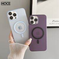 เคสโทรศัพท์หรูหราบางเฉียบ HOCE สำหรับ iPhone 14 13 Pro Max ที่ครอบเครื่องชาร์จไร้สายกันกระแทก