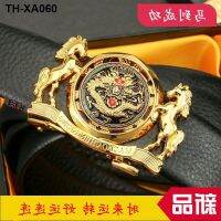 male leather belt buckle fortunes young real cowhide leisure personality han edition fashion belts